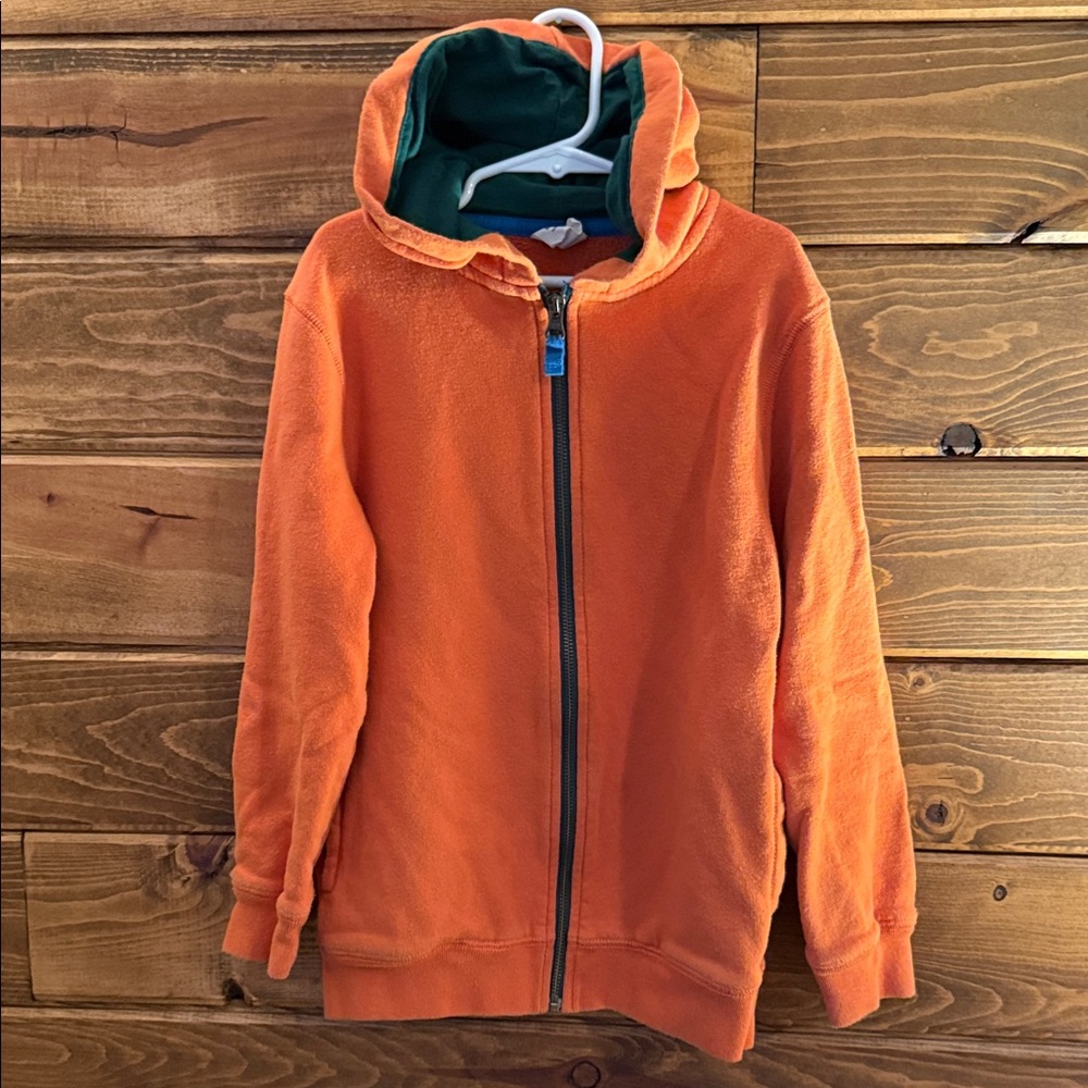 Mini Boden Bright Orange Kids Hoodie